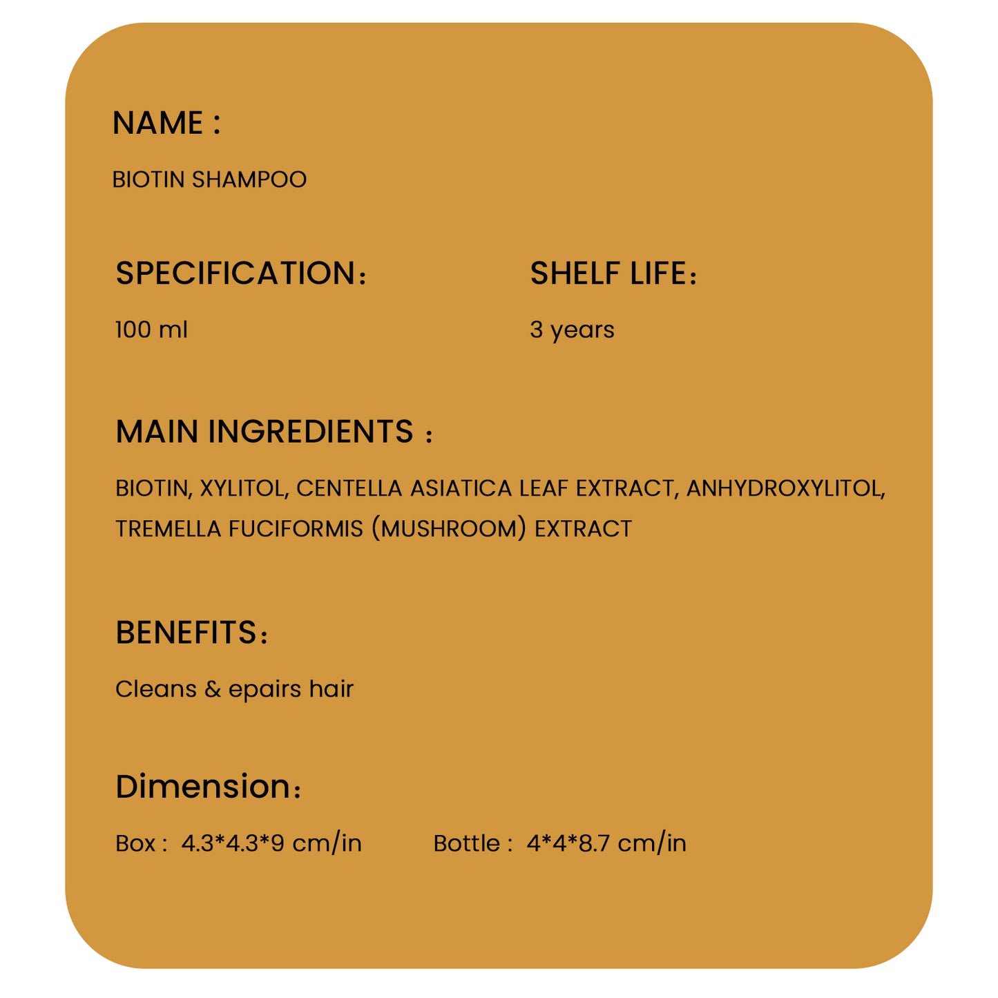 Biotin DHT-Blocker Shampoo – Stärkende Anti-Thinning Formel für volleres, gesundes Haar