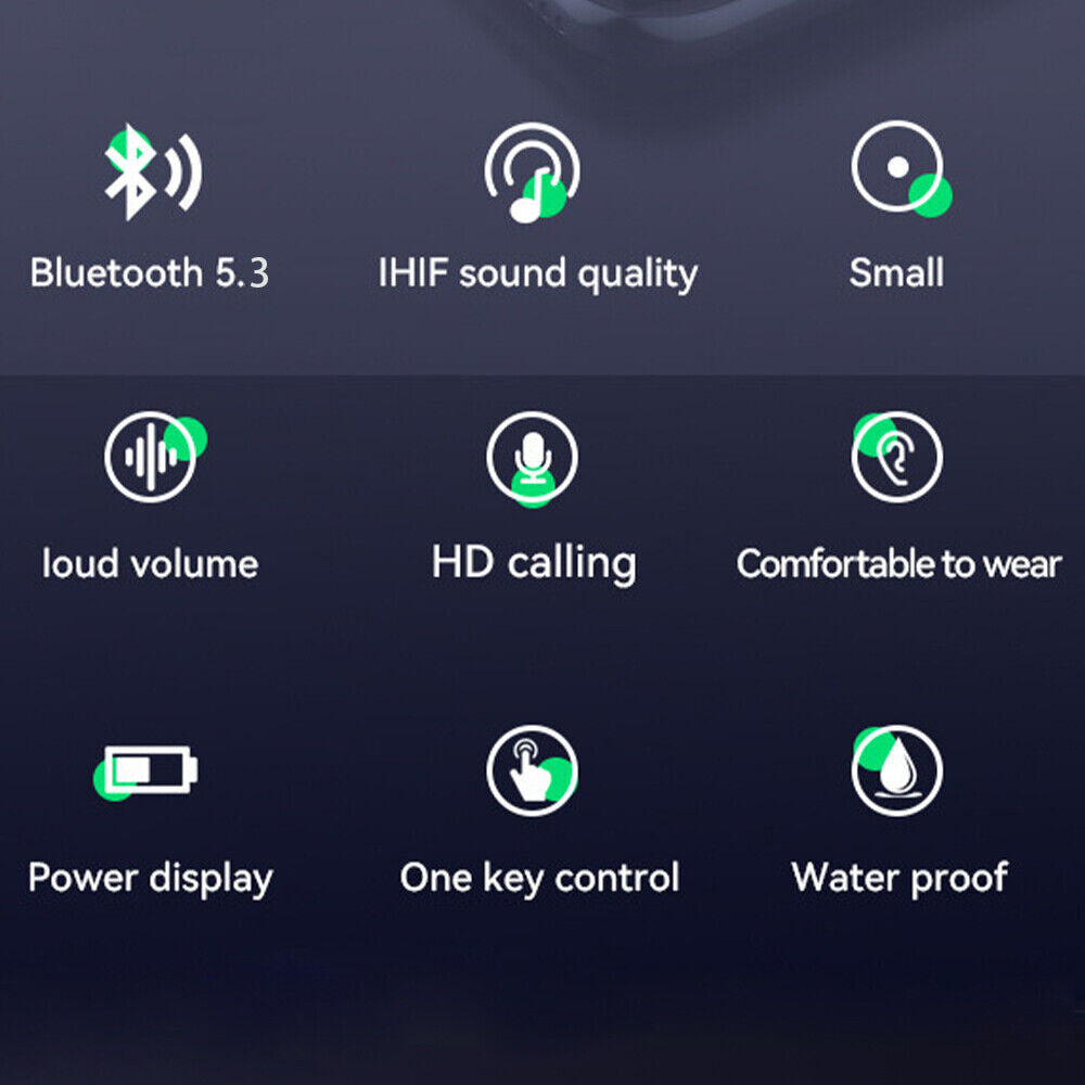 Bluetooth 5.3 In-Ear Kopfhörer – Kabellos, TWS, Sport, IPX5, Mit Mikrofon