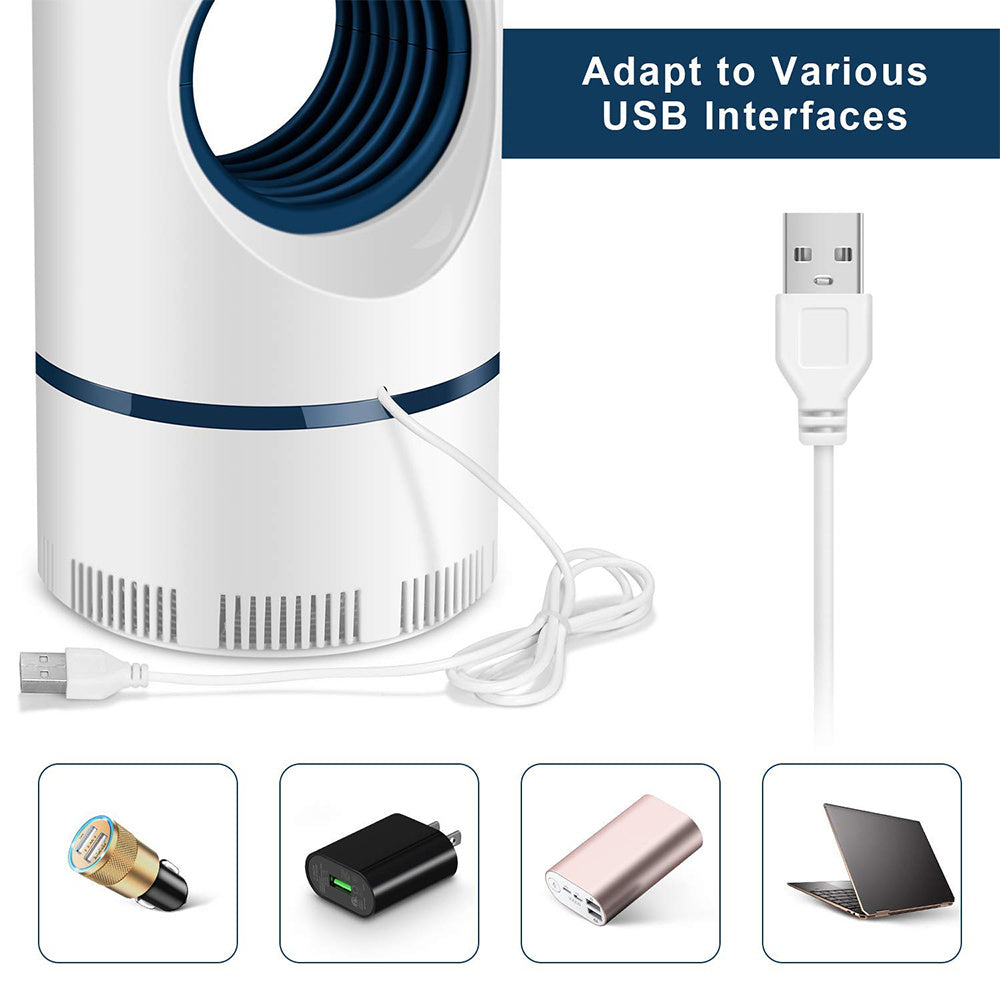 Mosquito Trap with LED Light – USB-Powered Electric Insect Lamp Against Flies & Mosquitoes