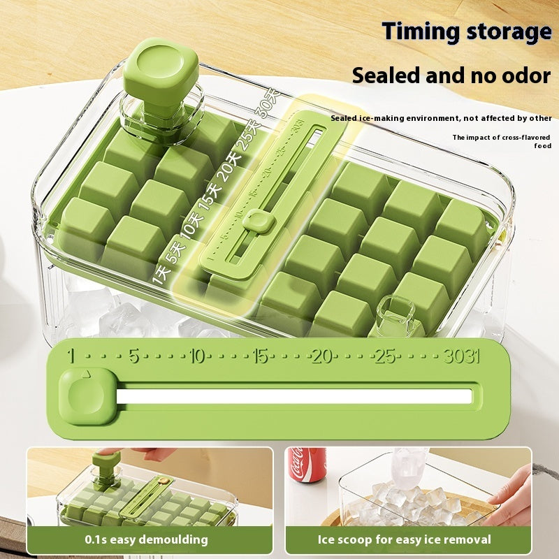 EasyPress Ice Cube Tray – Stackable, Space-Saving & Effortless Ice Release