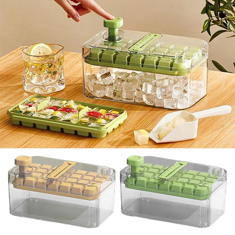 EasyPress Ice Cube Tray – Stackable, Space-Saving & Effortless Ice Release