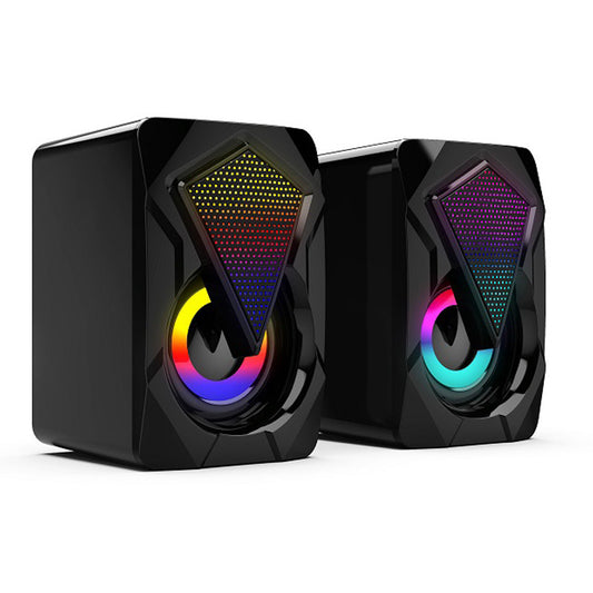 RGB Desktop Laptop Mobile Phone USB Audio Mini Desktop Home Office Subwoofer Speaker