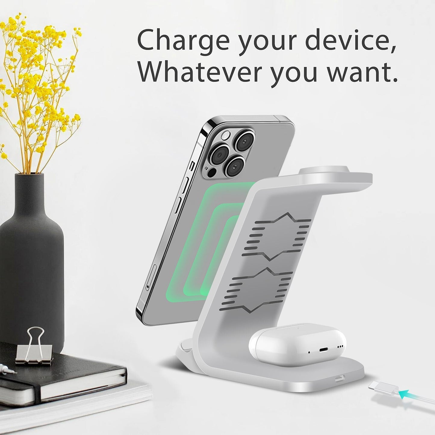 3-in-1 Charging Dock Magnetic Wireless Charging