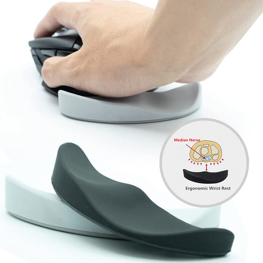 Ergonomic Mouse Pad with Silicone Gel Wrist Rest – Non-Slip, Slim Mouse Pad for Office, Gaming & PC Accessories