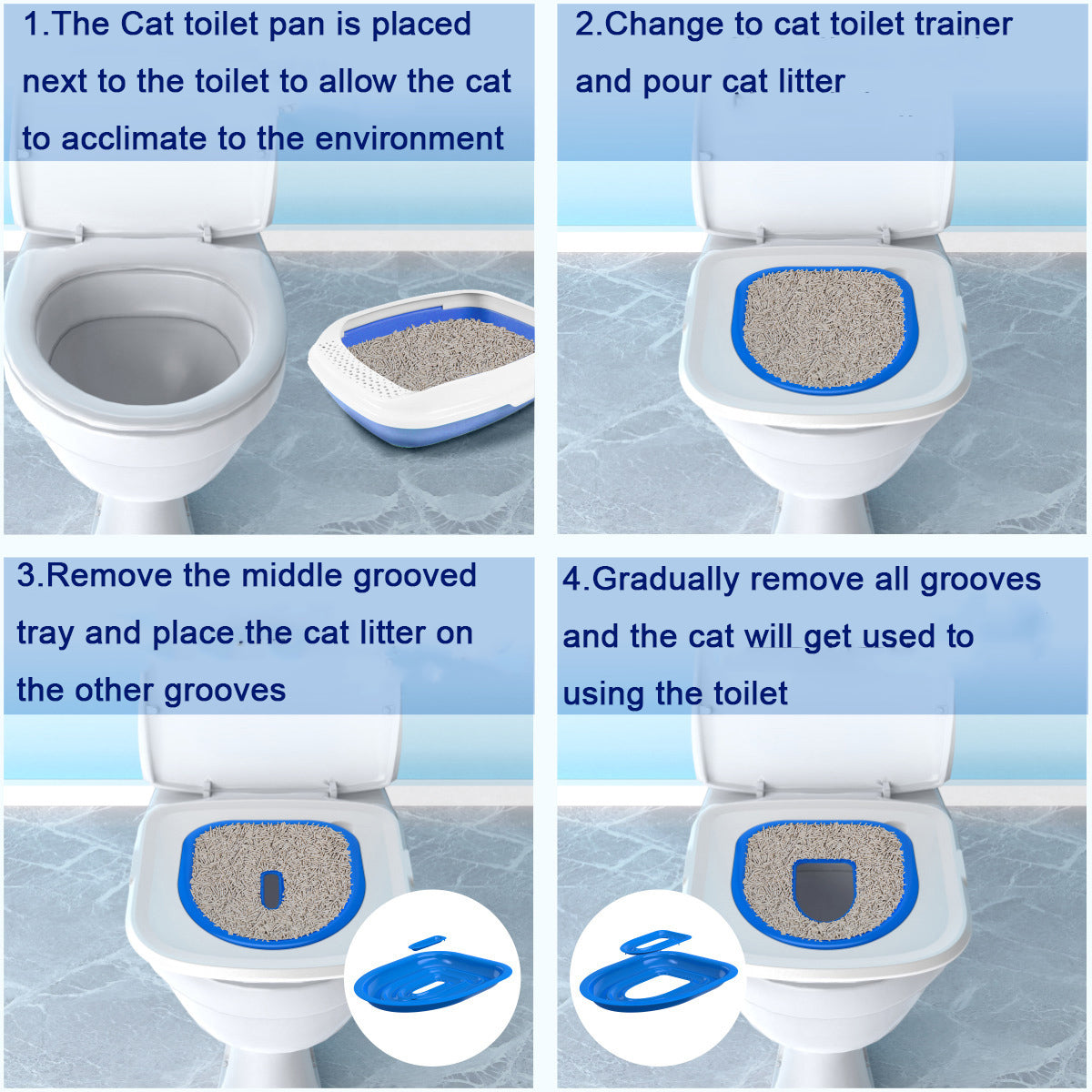 Cat Toilet Trainer Step-by-Step to a Litter-Free Cat Toilet