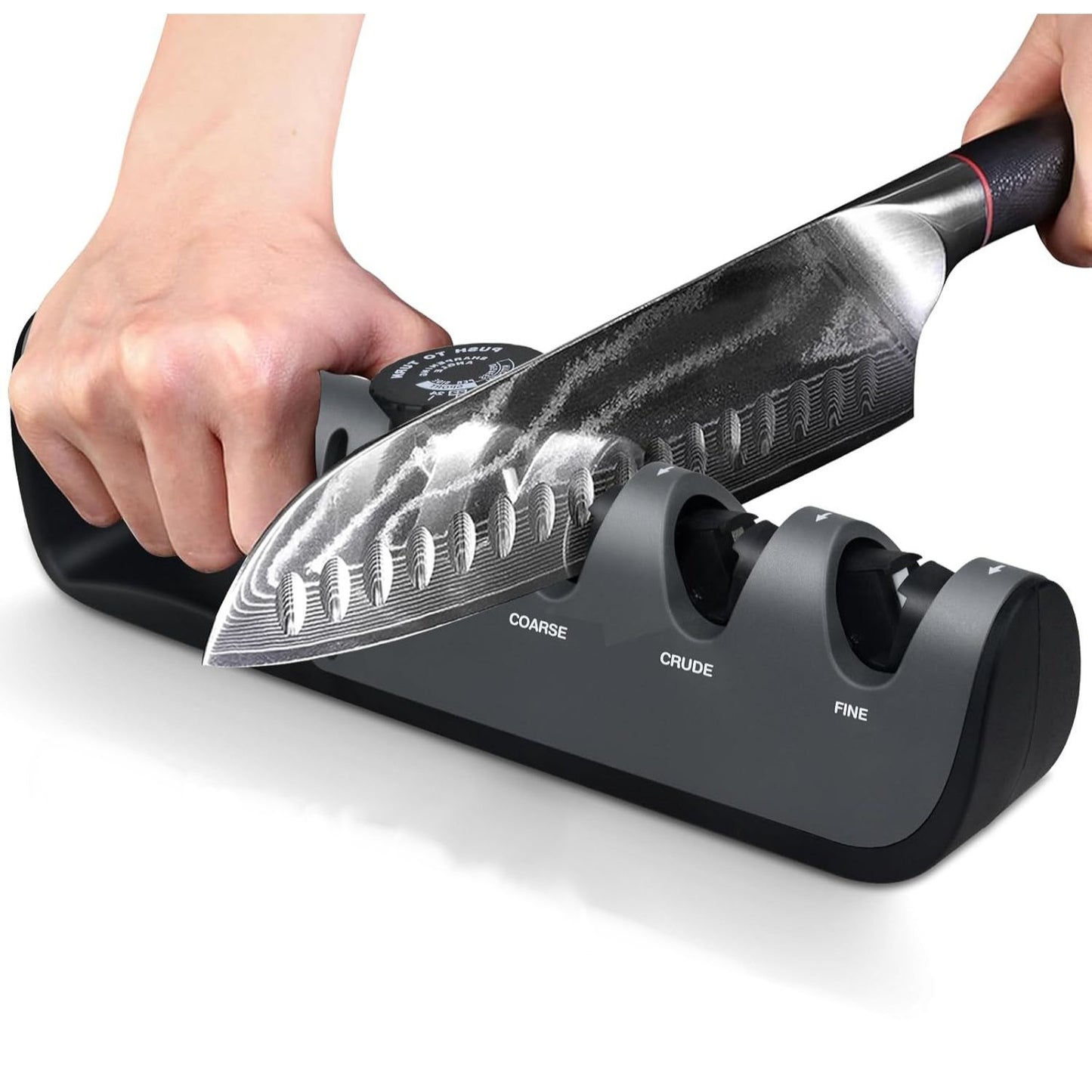 4-in-1 Messerschärfer & Scheren-Schärfer scharfe Messer, perfekte Klingenpflege in Sekunden für Zuhause