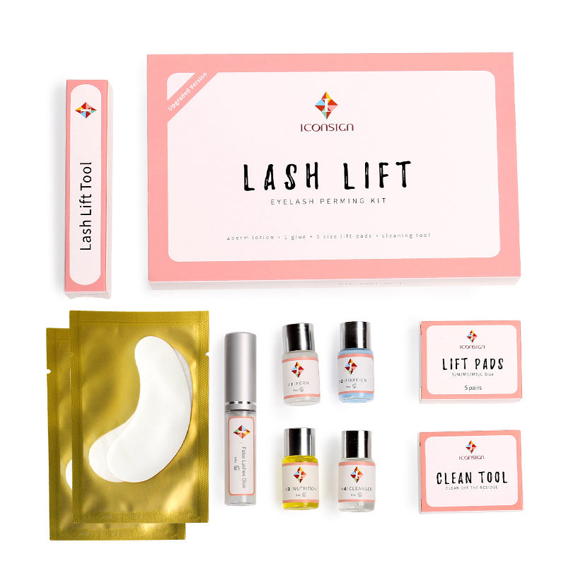 Wimpernlifting-Set für Zuhause, 8 Wochen natürlich geschwungene Wimpern, ohne Mascara oder Termin