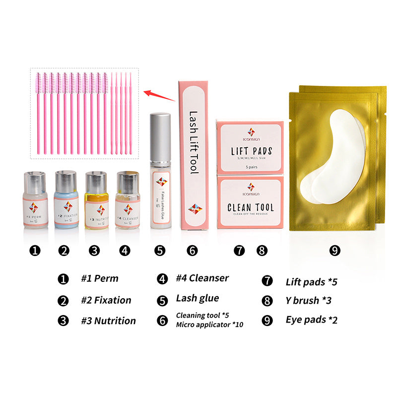 Wimpernlifting-Set für Zuhause, 8 Wochen natürlich geschwungene Wimpern, ohne Mascara oder Termin