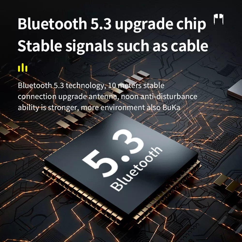 Bluetooth 5.3 In-Ear Kopfhörer – Kabellos, TWS, Sport, IPX5, Mit Mikrofon