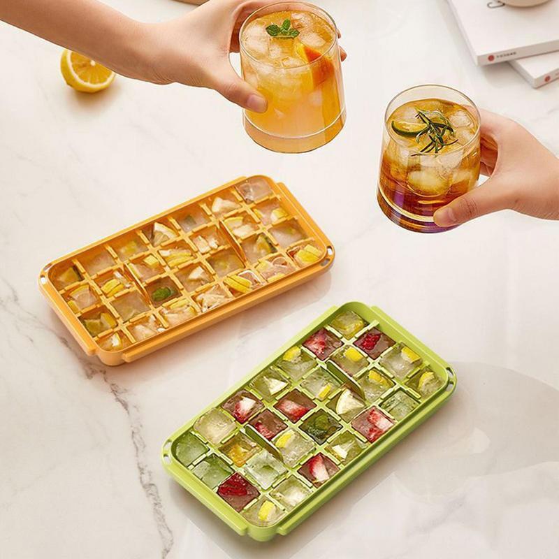 EasyPress Ice Cube Tray – Stackable, Space-Saving & Effortless Ice Release