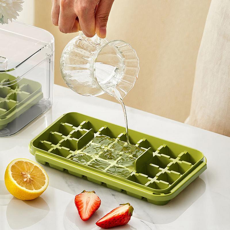 EasyPress Ice Cube Tray – Stackable, Space-Saving & Effortless Ice Release