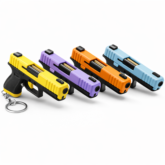 Fidget-Schlüsselanhänger - Mini Click Keychain mit Schlittenfunktion für Stressabbau, Fokus & Entspannung