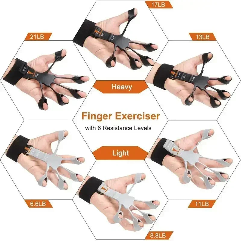 Silikon-Fingertrainer – 5-Finger-Stretcher für Handgelenk & Fingerkraft, zur Reha & Muskelstärkung“