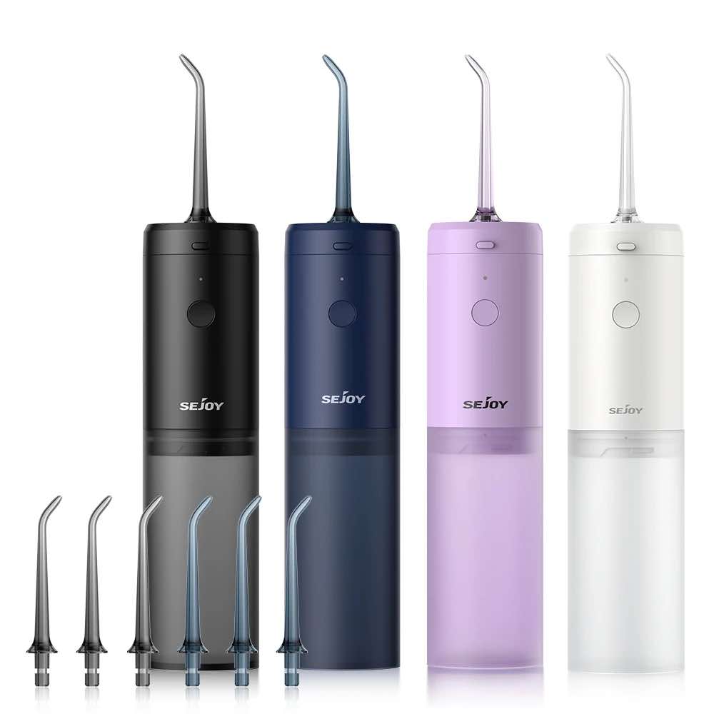 Elektrische Munddusche – 3 Modi, 4 Aufsätze & USB-Aufladung für eine gründliche Zahnzwischenraum-Reinigung