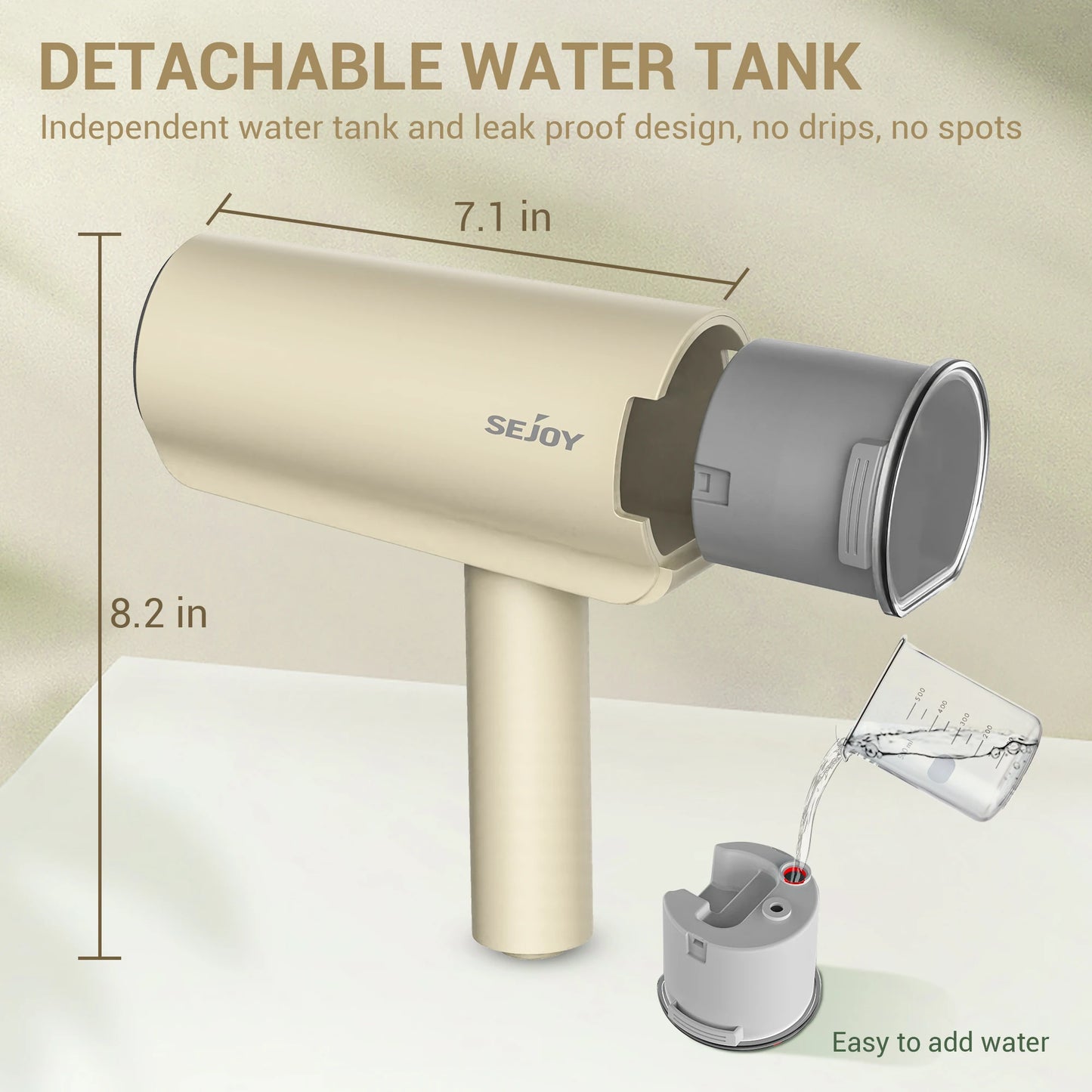 Hand-Dampfglätter 1000W Tragbarer Steamer für Stoffe, 150 ml Wassertank, Schnellaufheizend, Ideal für Zuhause und Reisen