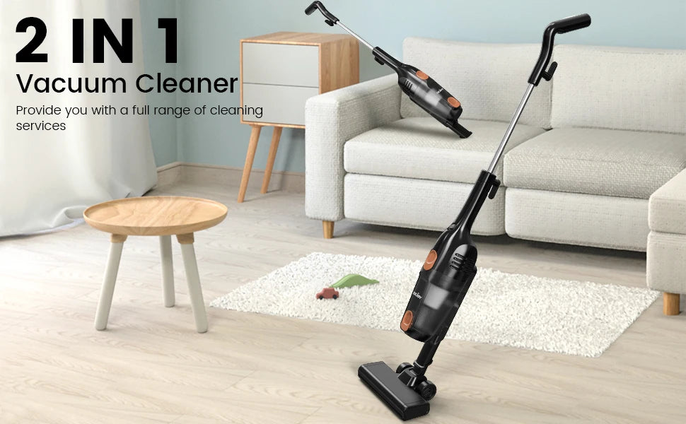 Power Staubsauger 600W High-Performance Motor für starke Saugleistung, perfekt für Tierhaare, Teppiche & saubere Böden