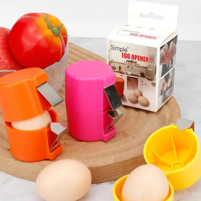 Eierschalenöffner-Set, Handheld-Roh-Eierknacker, multifunktionaler Eierbrecher, lebensmittelechtes Küchengerät zum Kochen und Campen
