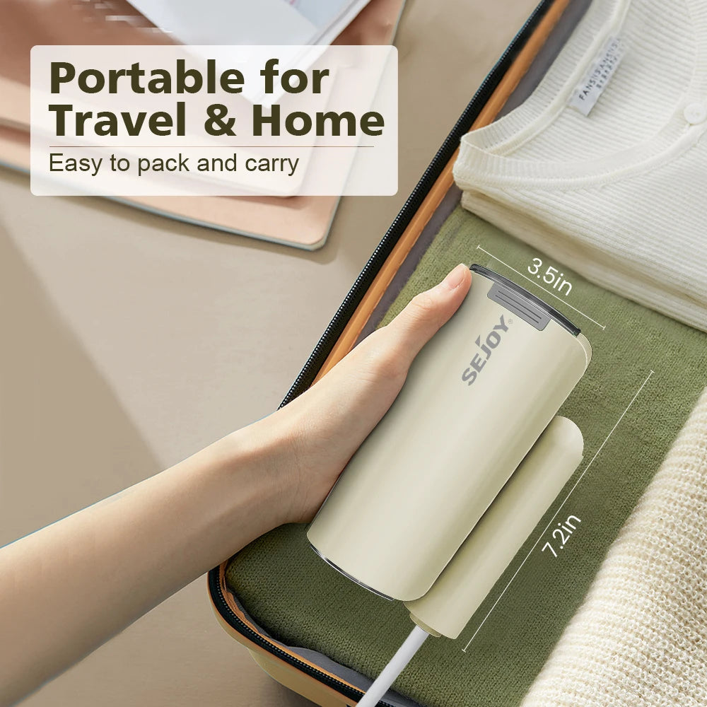 Hand-Dampfglätter 1000W Tragbarer Steamer für Stoffe, 150 ml Wassertank, Schnellaufheizend, Ideal für Zuhause und Reisen