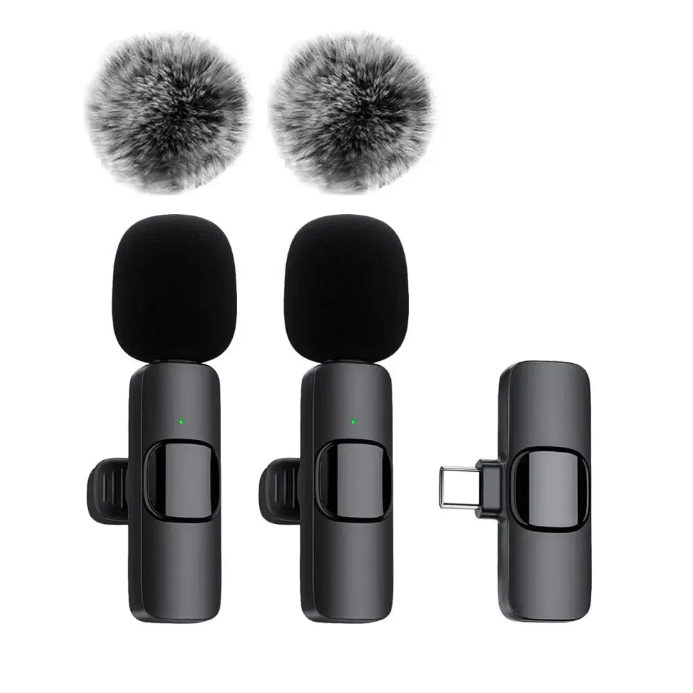 Wireless Mikrofon Mini Mic – Audio & Video Aufnahme für iPhone, Android, Laptop, Live-Streaming & Gaming