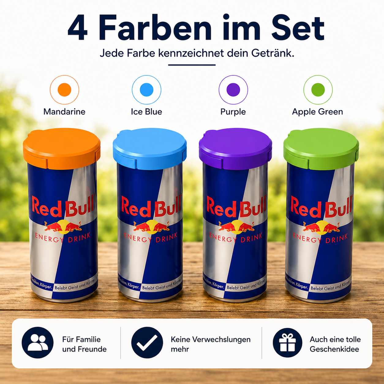 DosenDeckel Set Ein Deckel für 0,33 l & 0,5 l Getränkedosen Schutz vor Wespen, Fliegen & Asche Wiederverwendbarer Dosenschutz