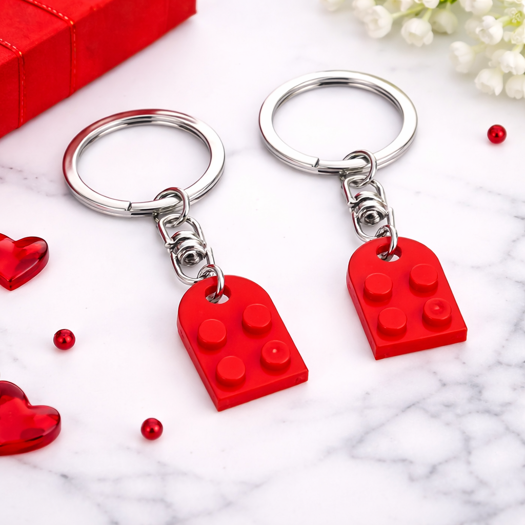 Herz Schlüsselanhänger für Paare, 2 Teile Herz Anhänger, Schlüsselanhänger Set für Freund Freundin, Geschenk für Paare, Valentinstag Geschenk, Couple Keychain