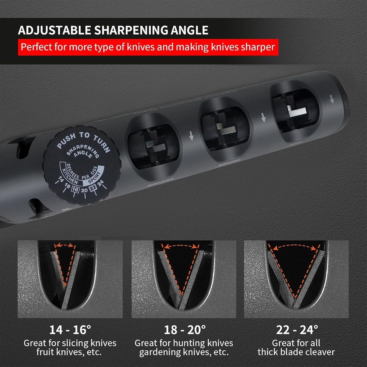 4-in-1 Messerschärfer & Scheren-Schärfer scharfe Messer, perfekte Klingenpflege in Sekunden für Zuhause