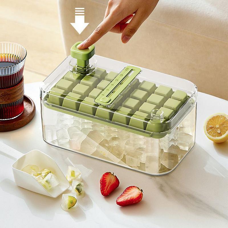 EasyPress Ice Cube Tray – Stackable, Space-Saving & Effortless Ice Release