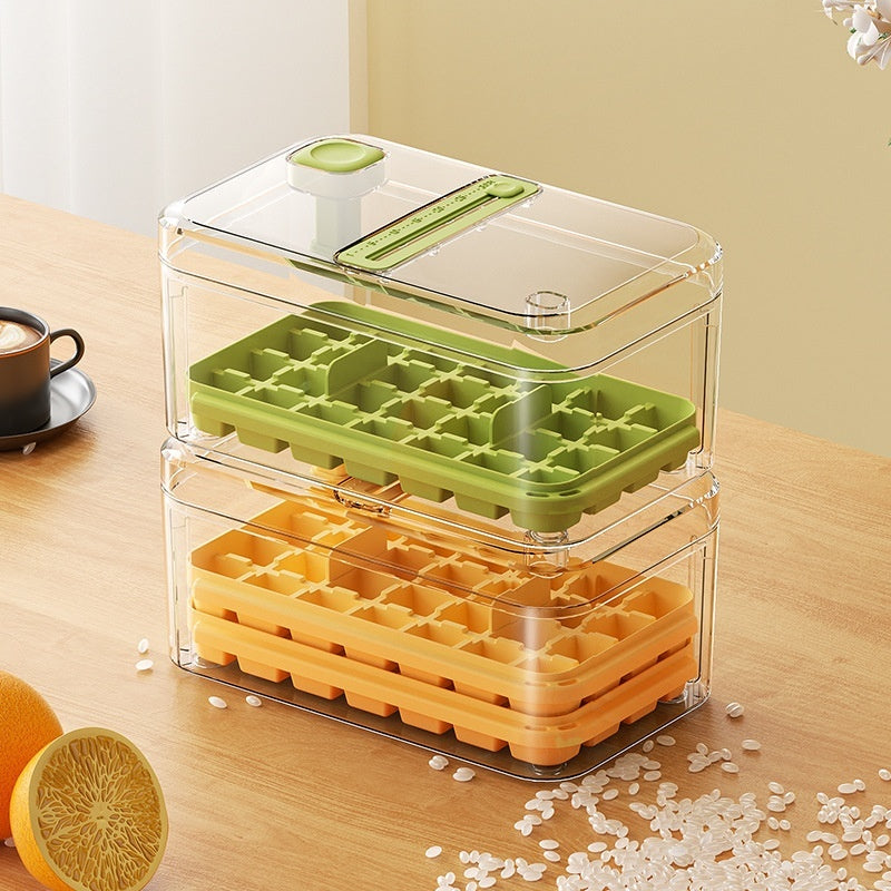 EasyPress Ice Cube Tray – Stackable, Space-Saving & Effortless Ice Release