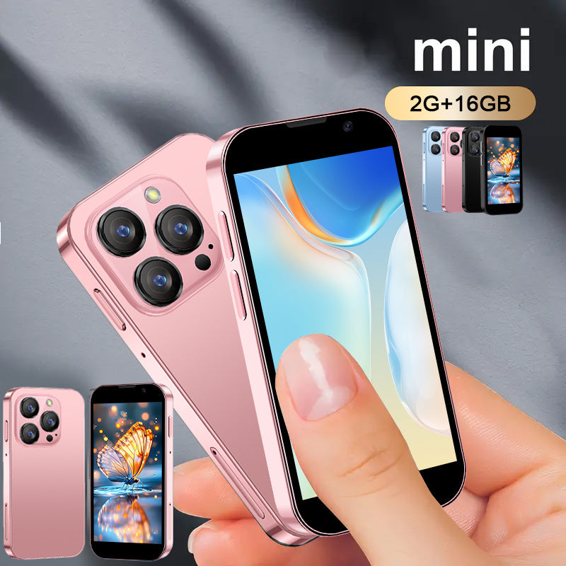 Android Phone mit 3-Zoll-Display, Quad-Core-Prozessor, 16 GB Speicher, Type-C-Ladeanschluss, 3G-Verbindung, SIM-frei, Dual-SIM-Unterstützung und microSD-Erweiterung bis 128 GB