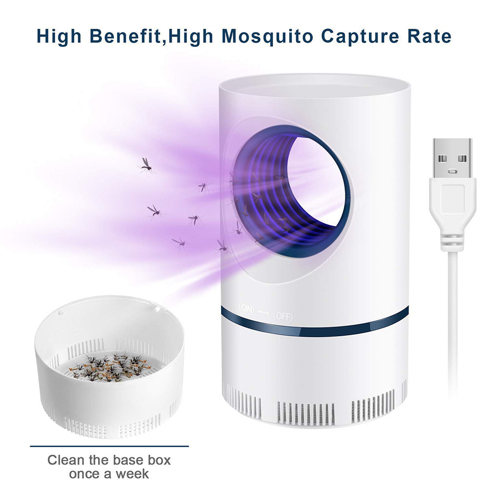 Mosquito Trap with LED Light – USB-Powered Electric Insect Lamp Against Flies & Mosquitoes