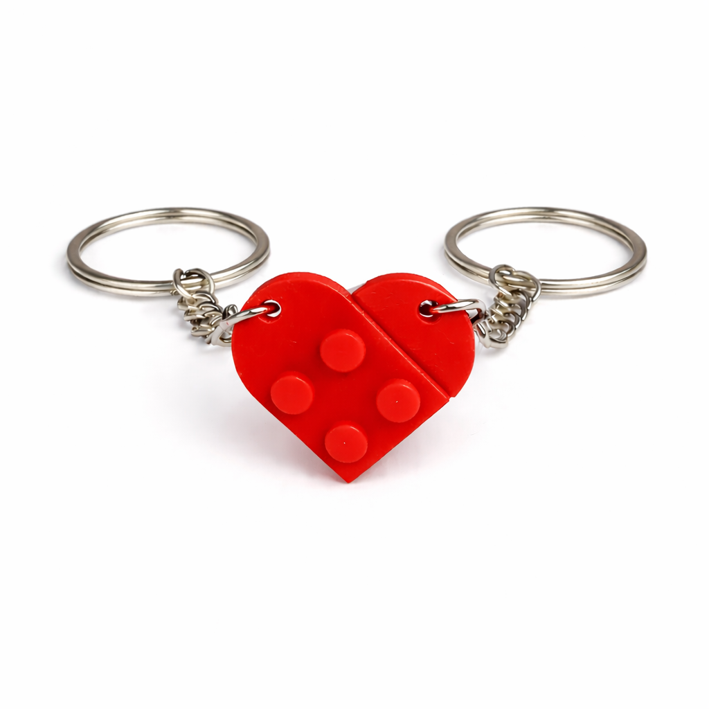 Herz Schlüsselanhänger für Paare, 2 Teile Herz Anhänger, Schlüsselanhänger Set für Freund Freundin, Geschenk für Paare, Valentinstag Geschenk, Couple Keychain