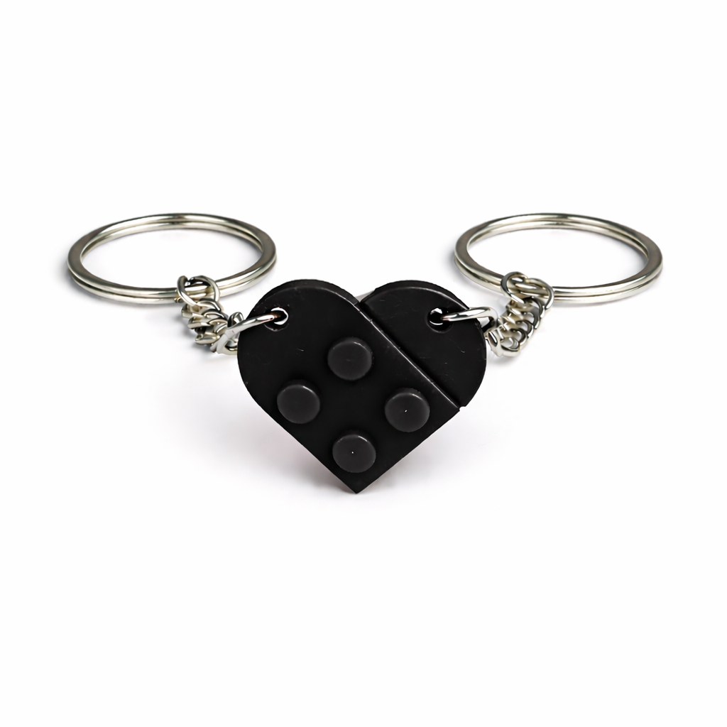 Herz Schlüsselanhänger für Paare, 2 Teile Herz Anhänger, Schlüsselanhänger Set für Freund Freundin, Geschenk für Paare, Valentinstag Geschenk, Couple Keychain